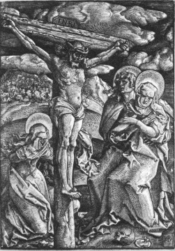  noir - Crucifixion Renaissance peintre Hans Baldung Noire et blanche